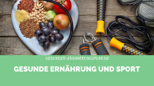 Gesunde Ernährung und Sport Header