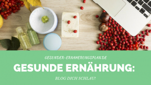 Gesunde Ernährung Blog Dich schlau Header